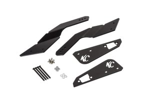 Can-Am Maverick X3 Light Mounts - Overhead - KC HiLiTES - Gravity Pro6 - Black - `17-`19